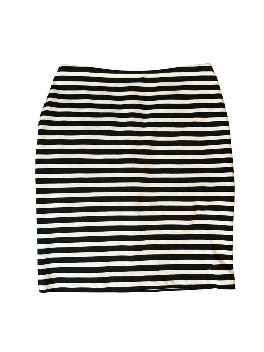 Merona Black and White Horizontal Stripe Pencil Skirt